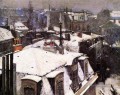 Rooftops Unter Schnee Gustave Caillebotte